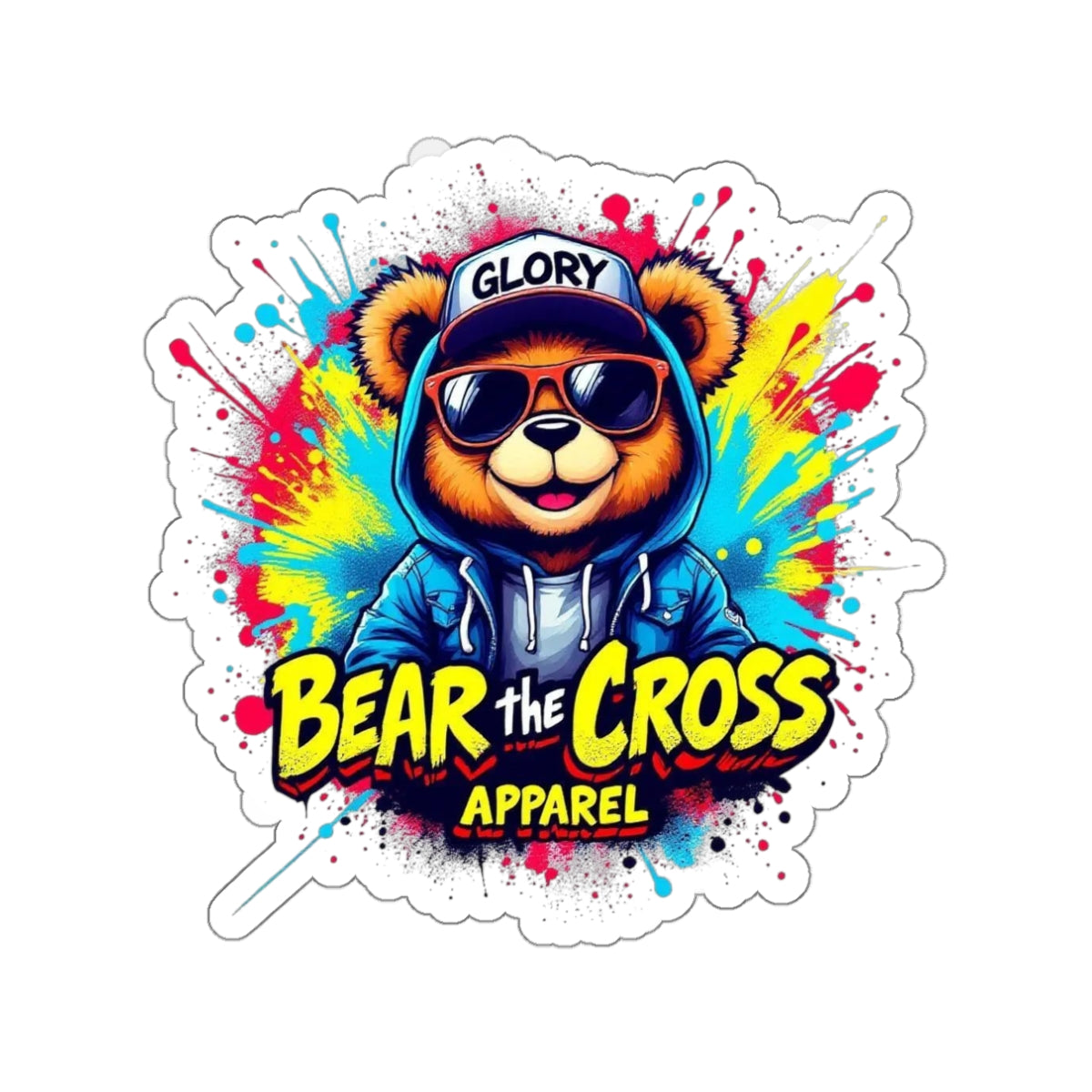 Bear the Cross Apparel Sticker
