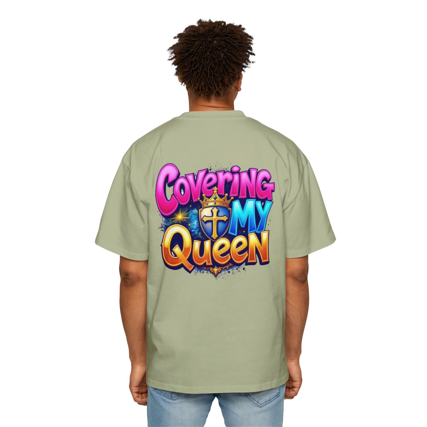 Oversized Tee - Covering My Queen Couple Collection