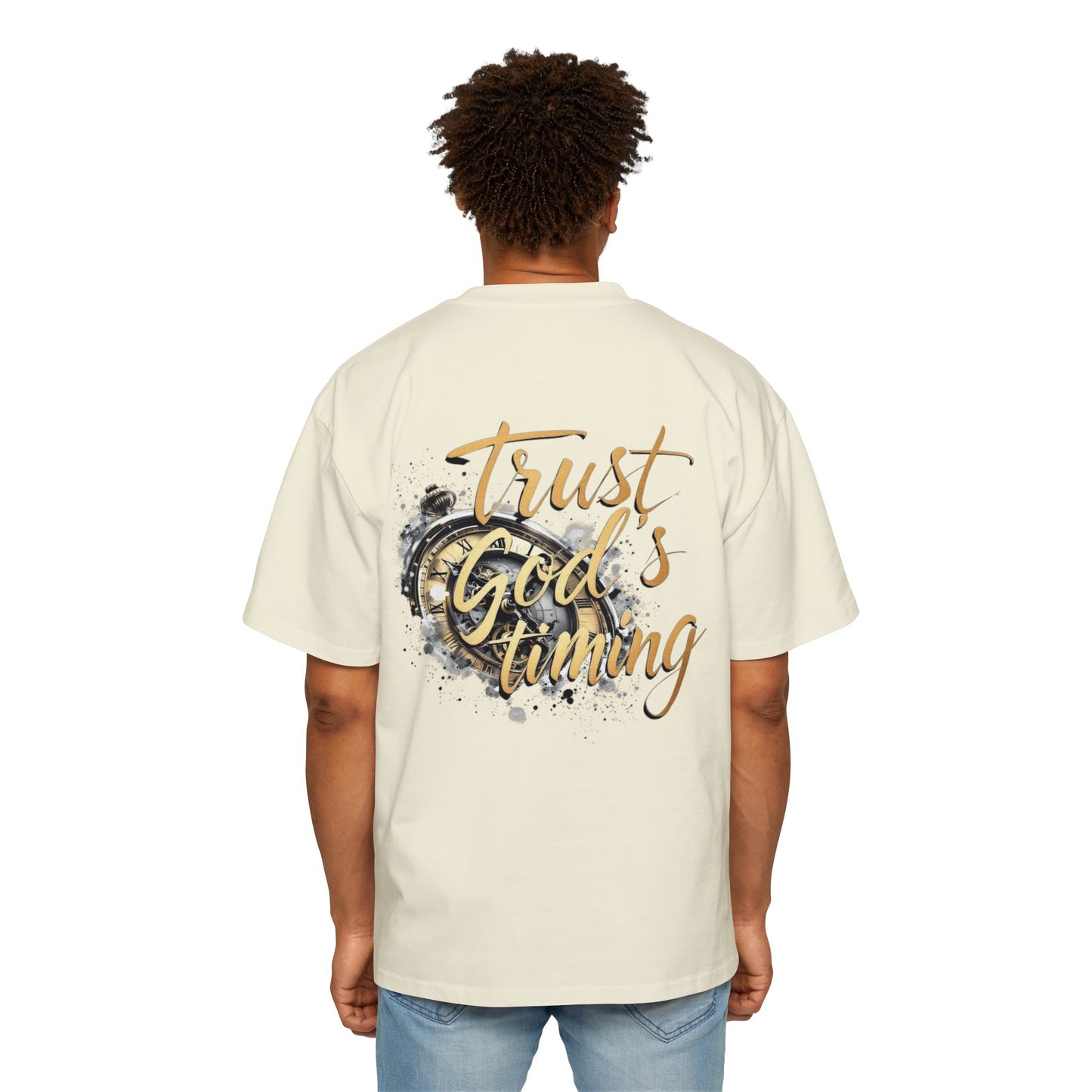Oversized Tee Trust God's Timing Shirt