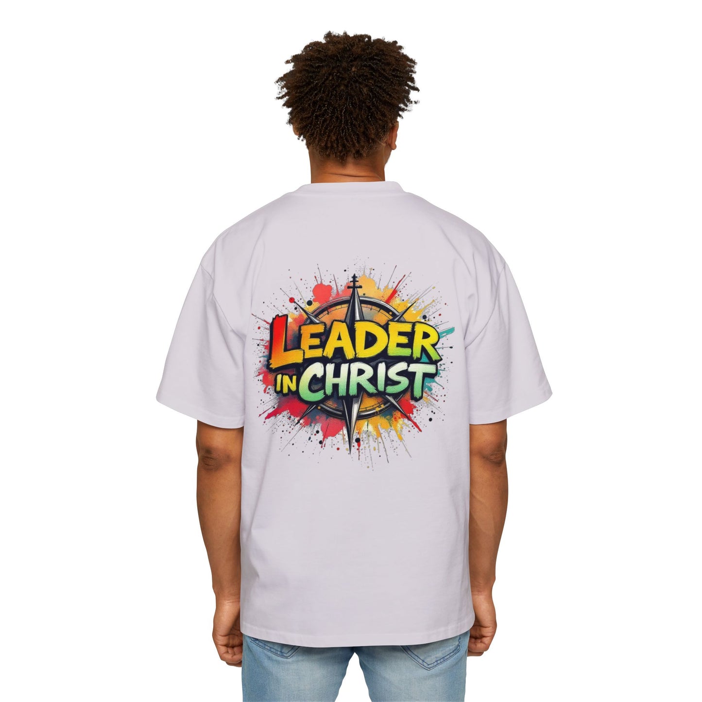 Oversized Tee - Leader in Christ Design