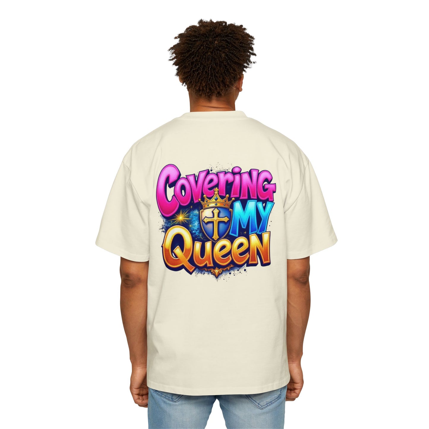 Oversized Tee - Covering My Queen Couple Collection