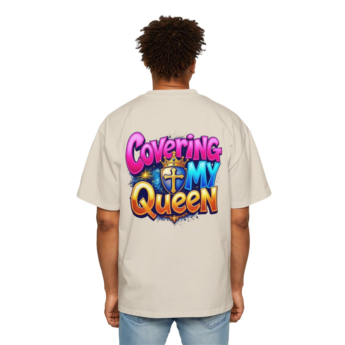Oversized Tee - Covering My Queen Couple Collection