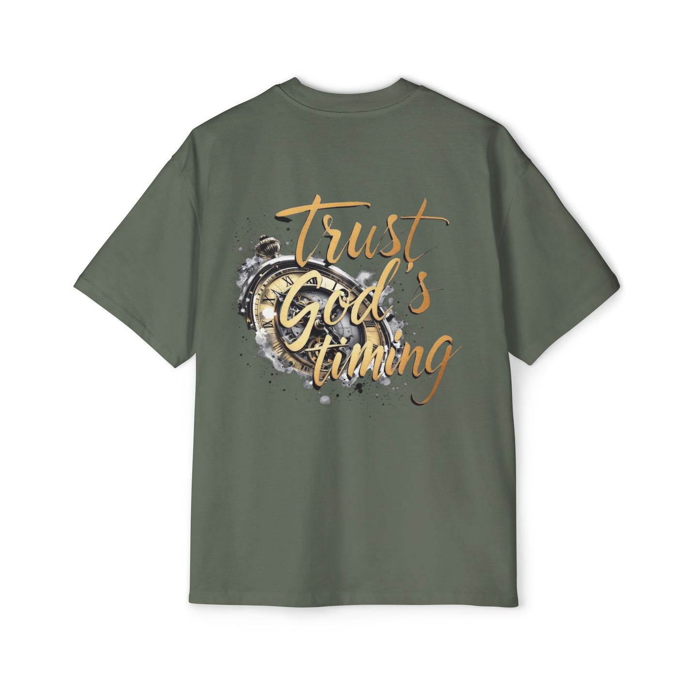 Oversized Tee Trust God's Timing Shirt