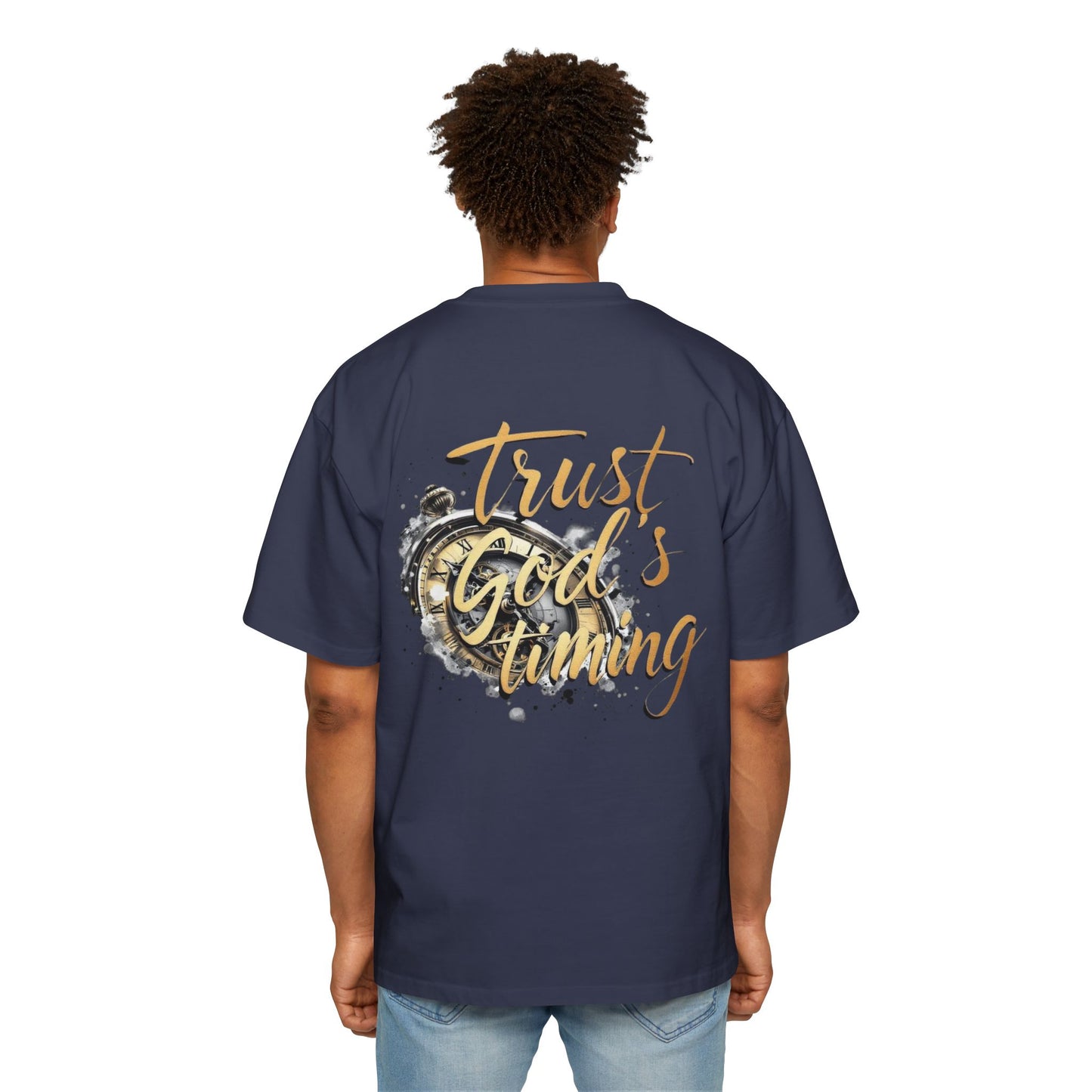 Oversized Tee Trust God's Timing Shirt