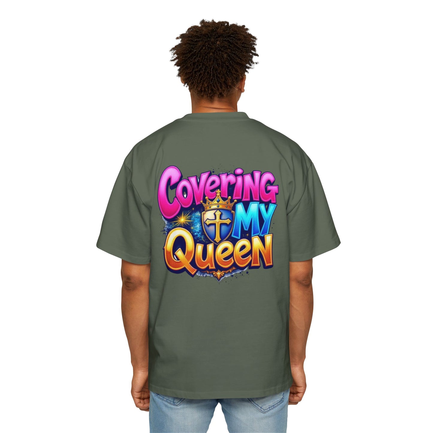 Oversized Tee - Covering My Queen Couple Collection