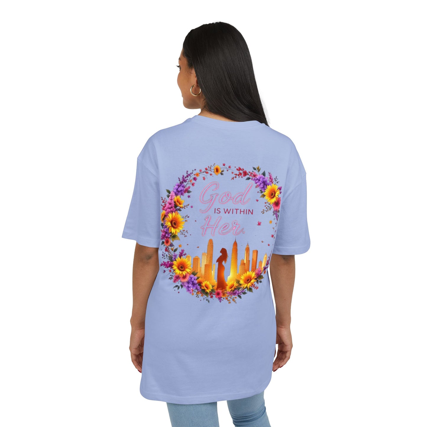 Oversize Tee God is within Her