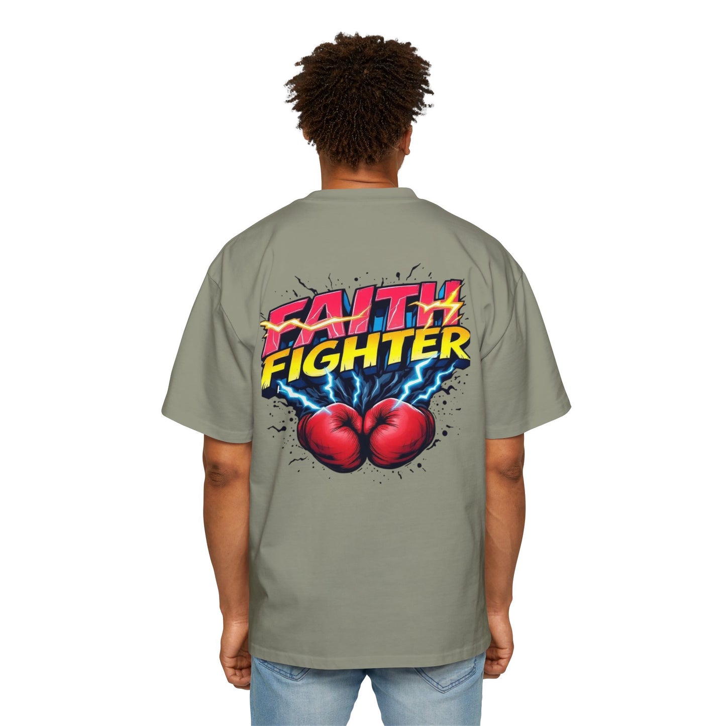 Oversized Tee Faith Fighter Men's Shirt