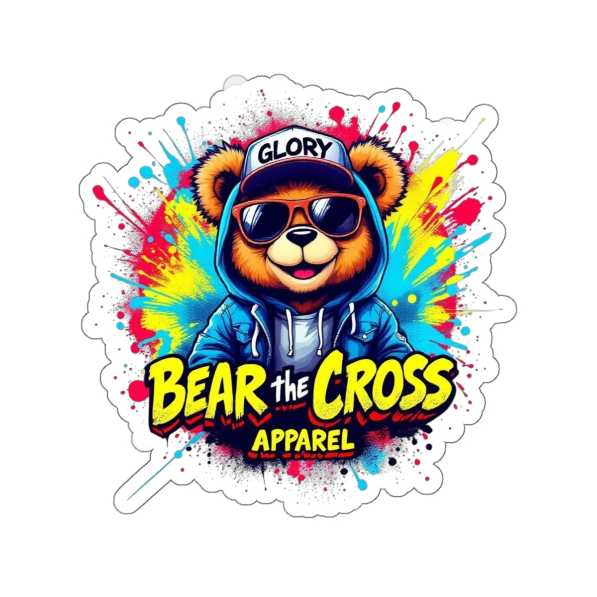 Bear the Cross Apparel Sticker