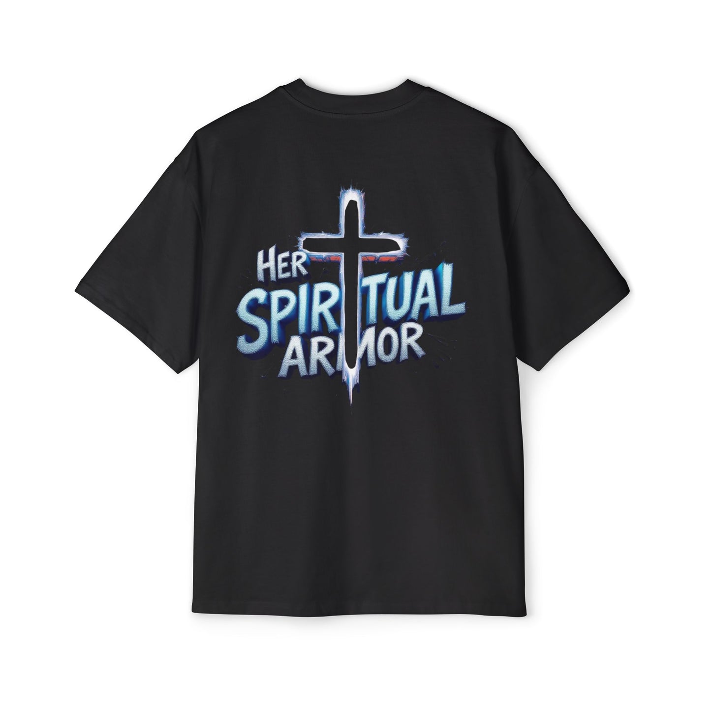 Men's Tee - Her Spiritual Armor Couple Collection Oversized T-Shirt