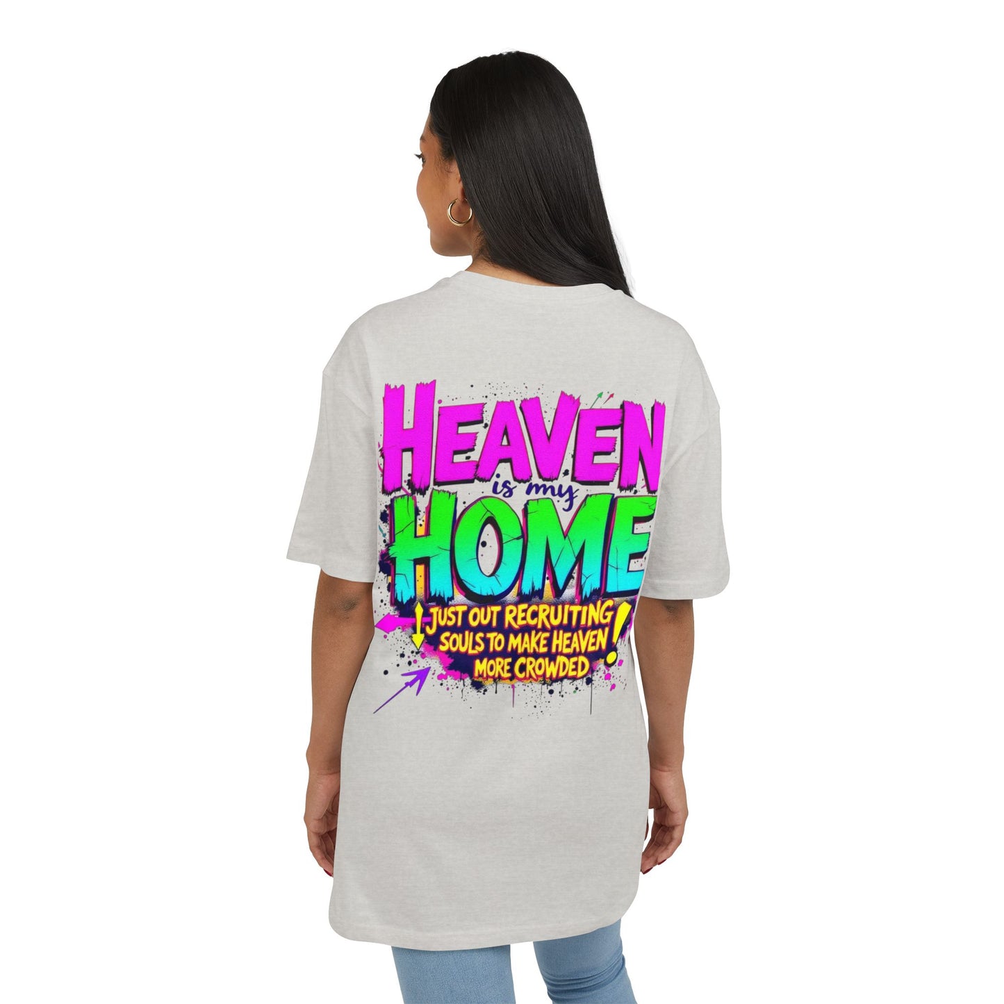 Oversize Tee Heaven is my Home Women's Shirt