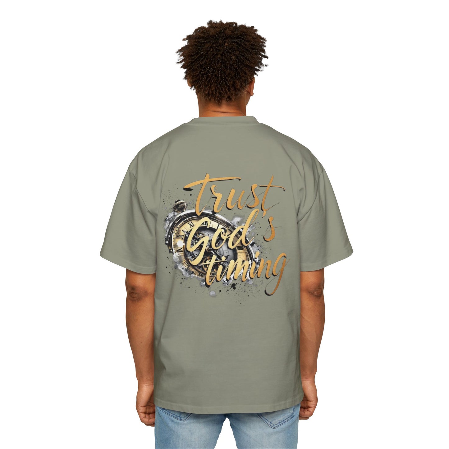 Oversized Tee Trust God's Timing Shirt