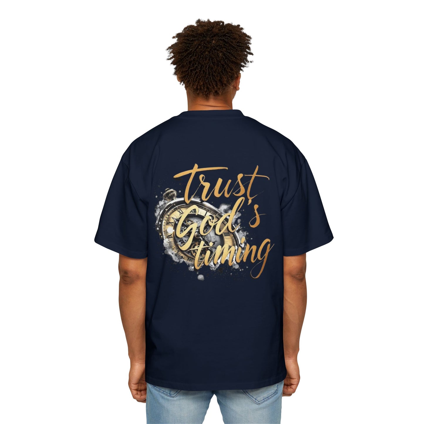 Oversized Tee Trust God's Timing Shirt