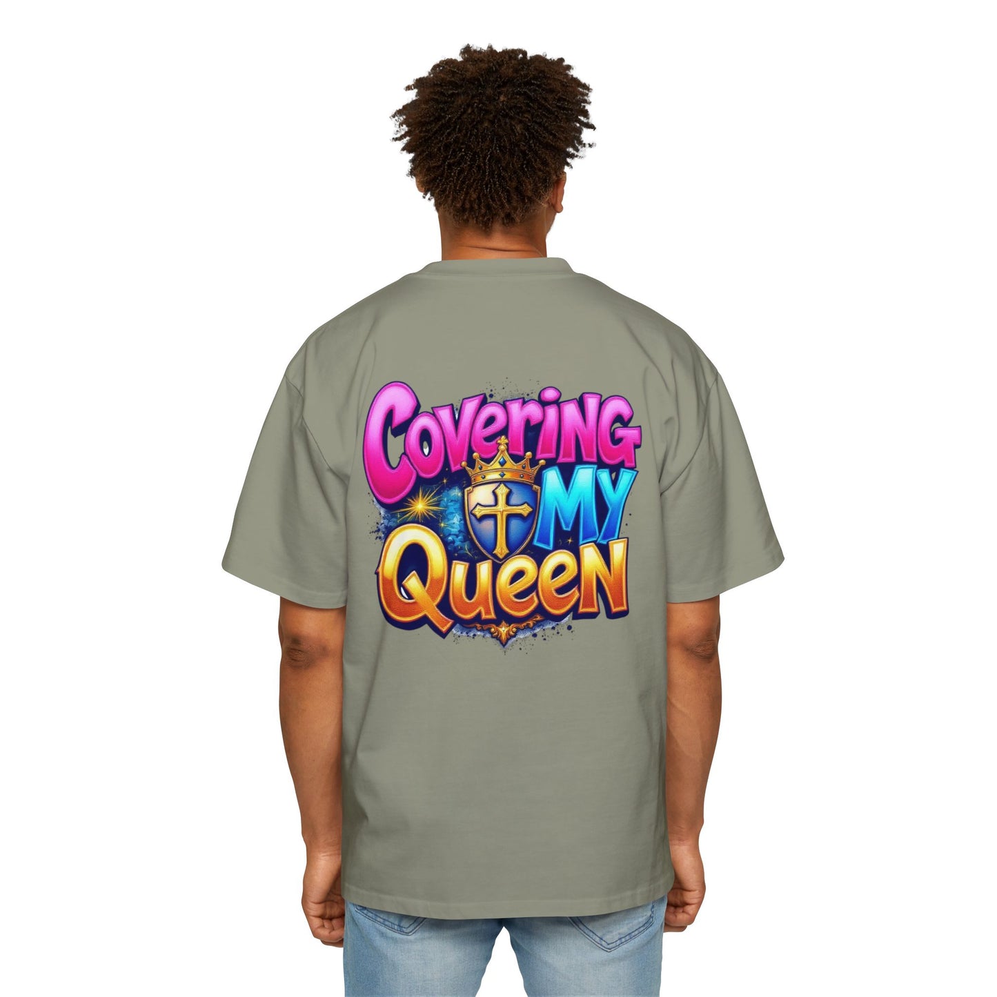 Oversized Tee - Covering My Queen Couple Collection