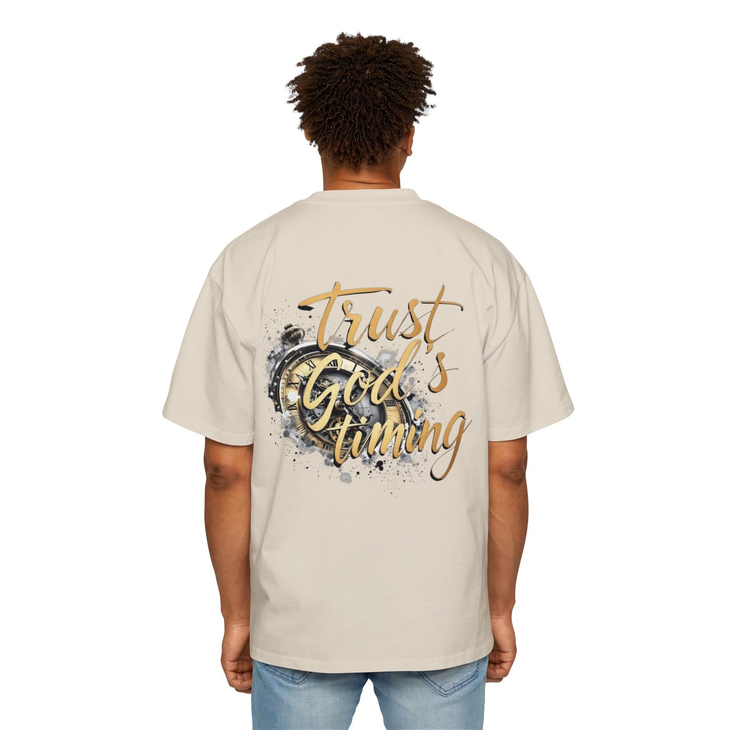 Oversized Tee Trust God's Timing Shirt
