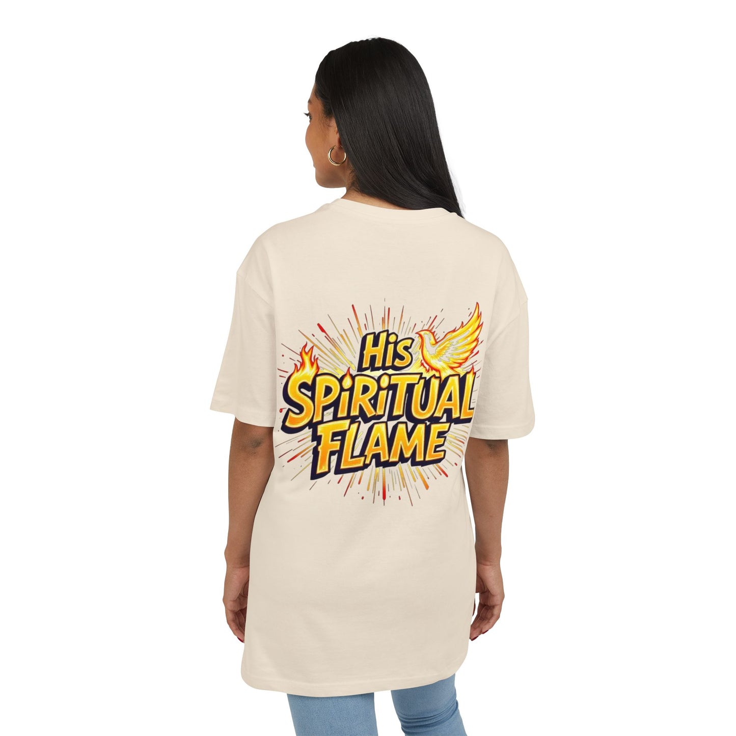 Oversize Tee - His Spiritual Fire Couple Collection
