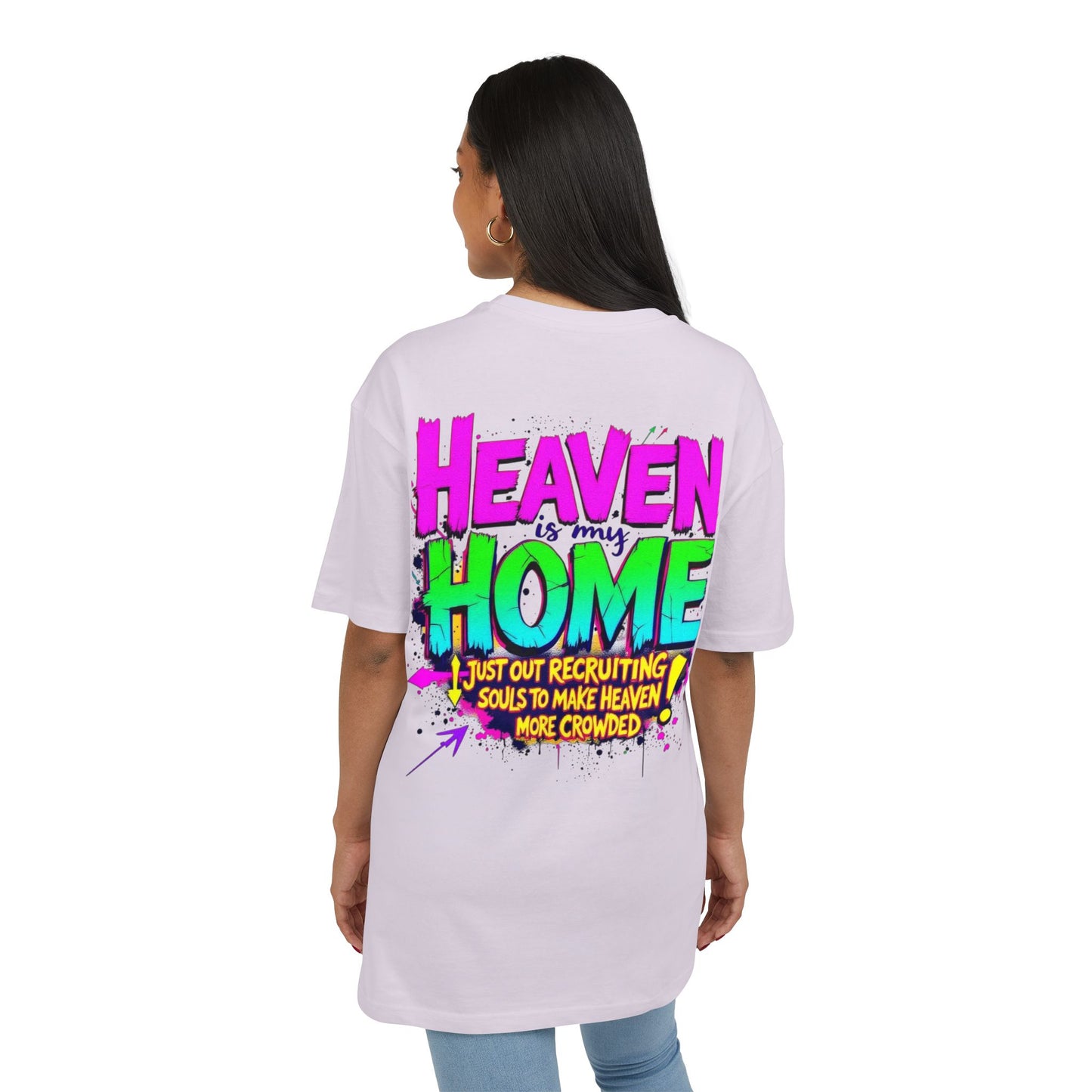 Oversize Tee Heaven is my Home Women's Shirt
