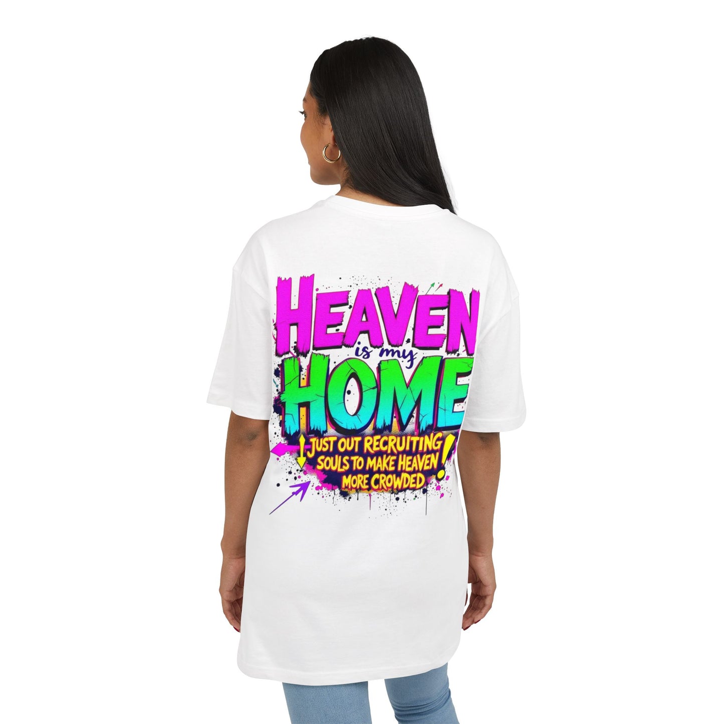 Oversize Tee Heaven is my Home Women's Shirt