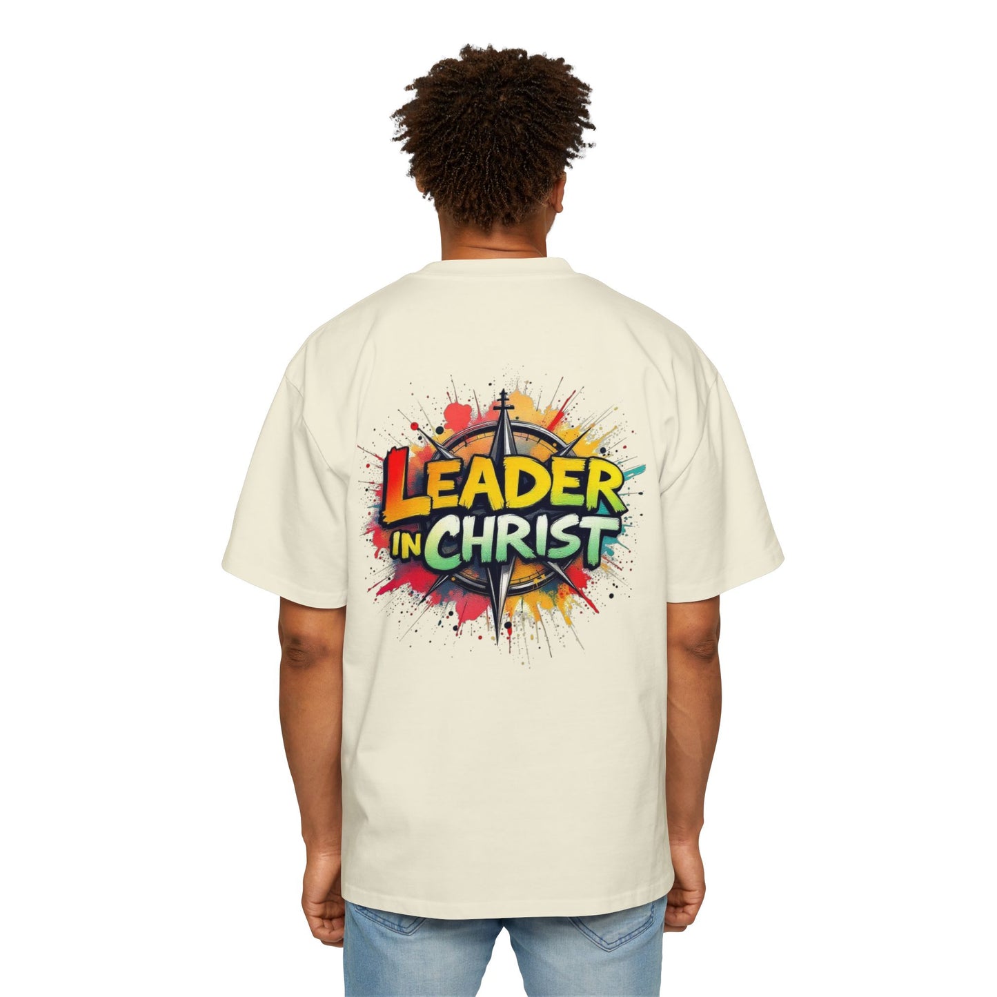 Oversized Tee - Leader in Christ Design