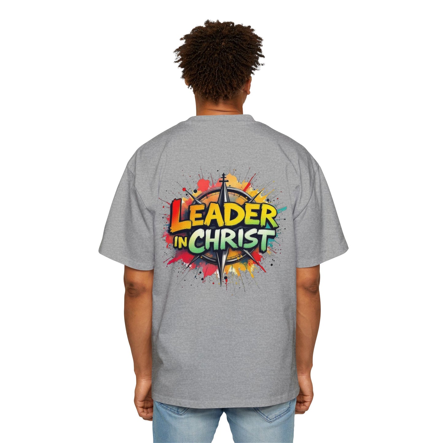 Oversized Tee - Leader in Christ Design