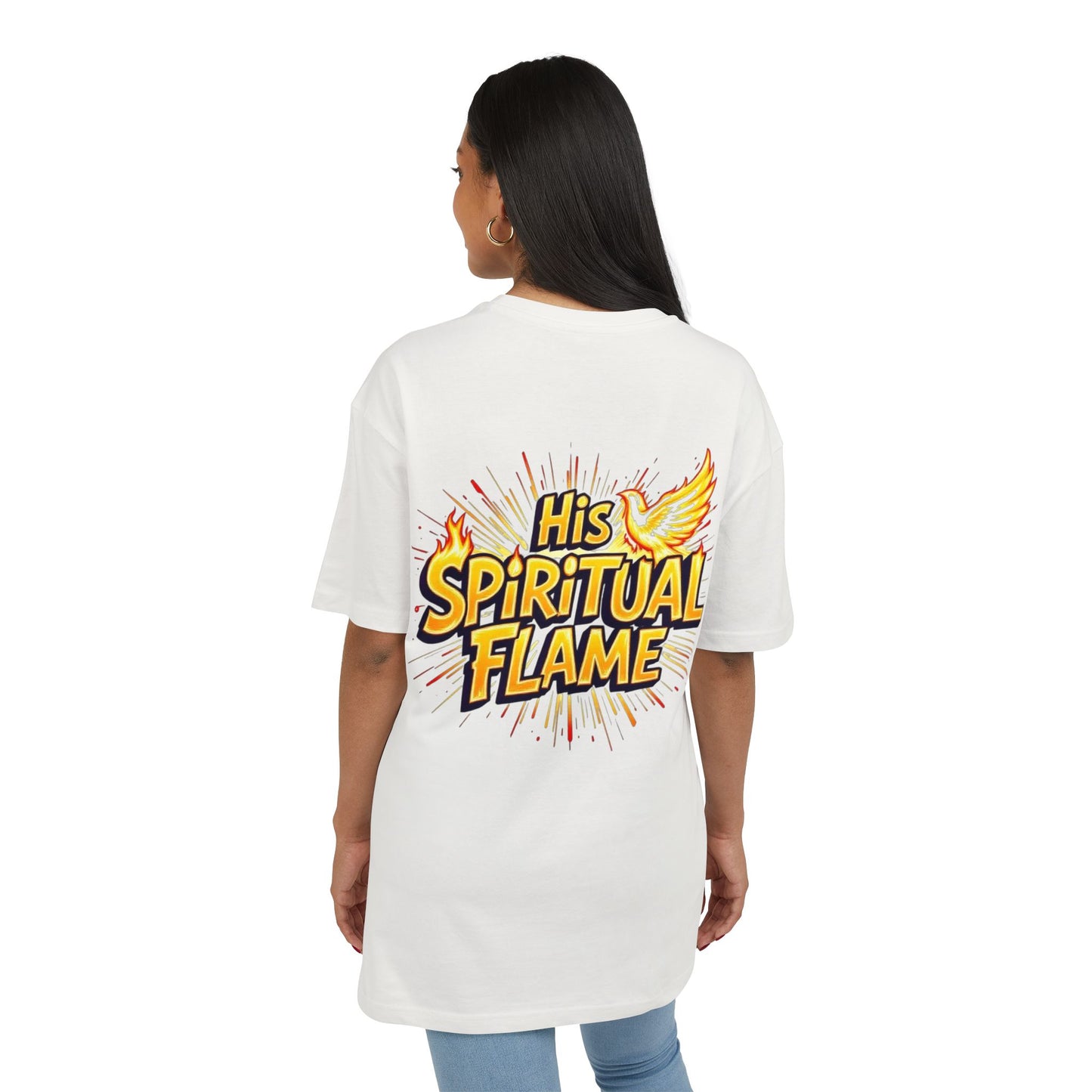 Oversize Tee - His Spiritual Fire Couple Collection