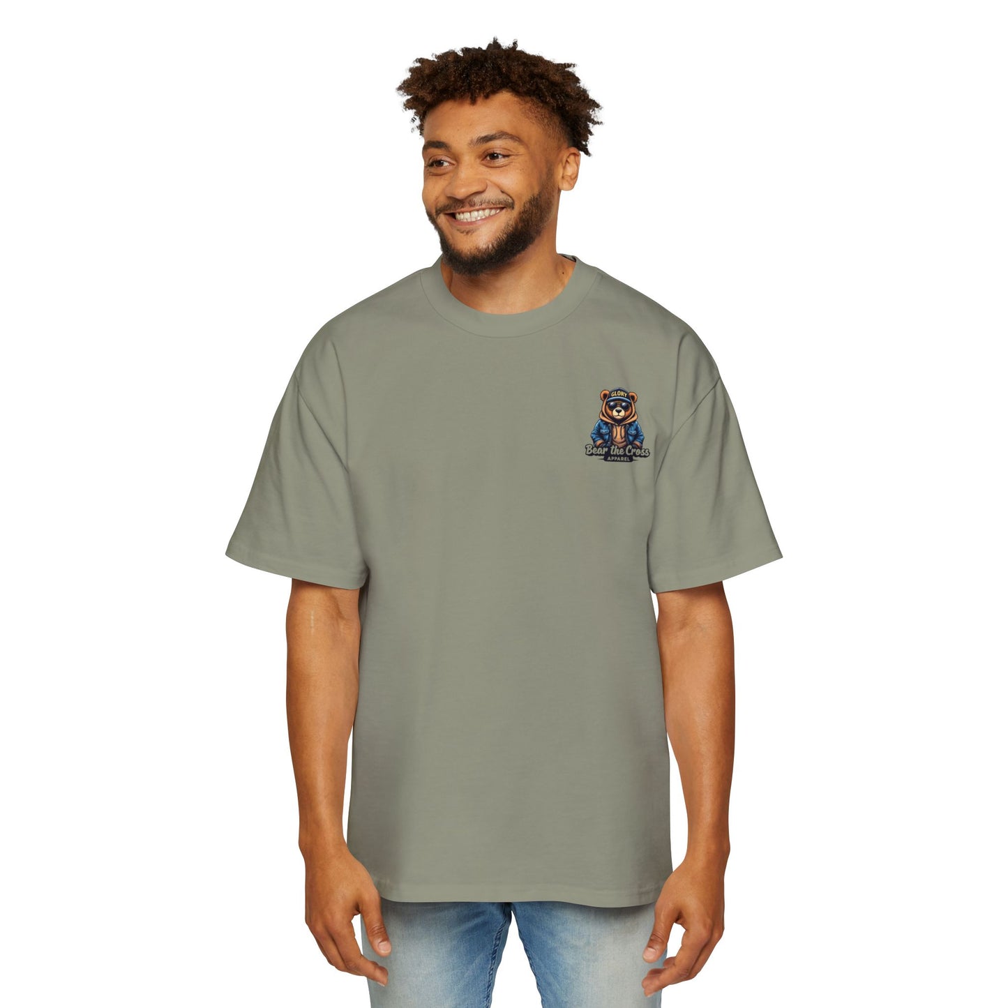 Men's Tee - Her Spiritual Armor Couple Collection Oversized T-Shirt