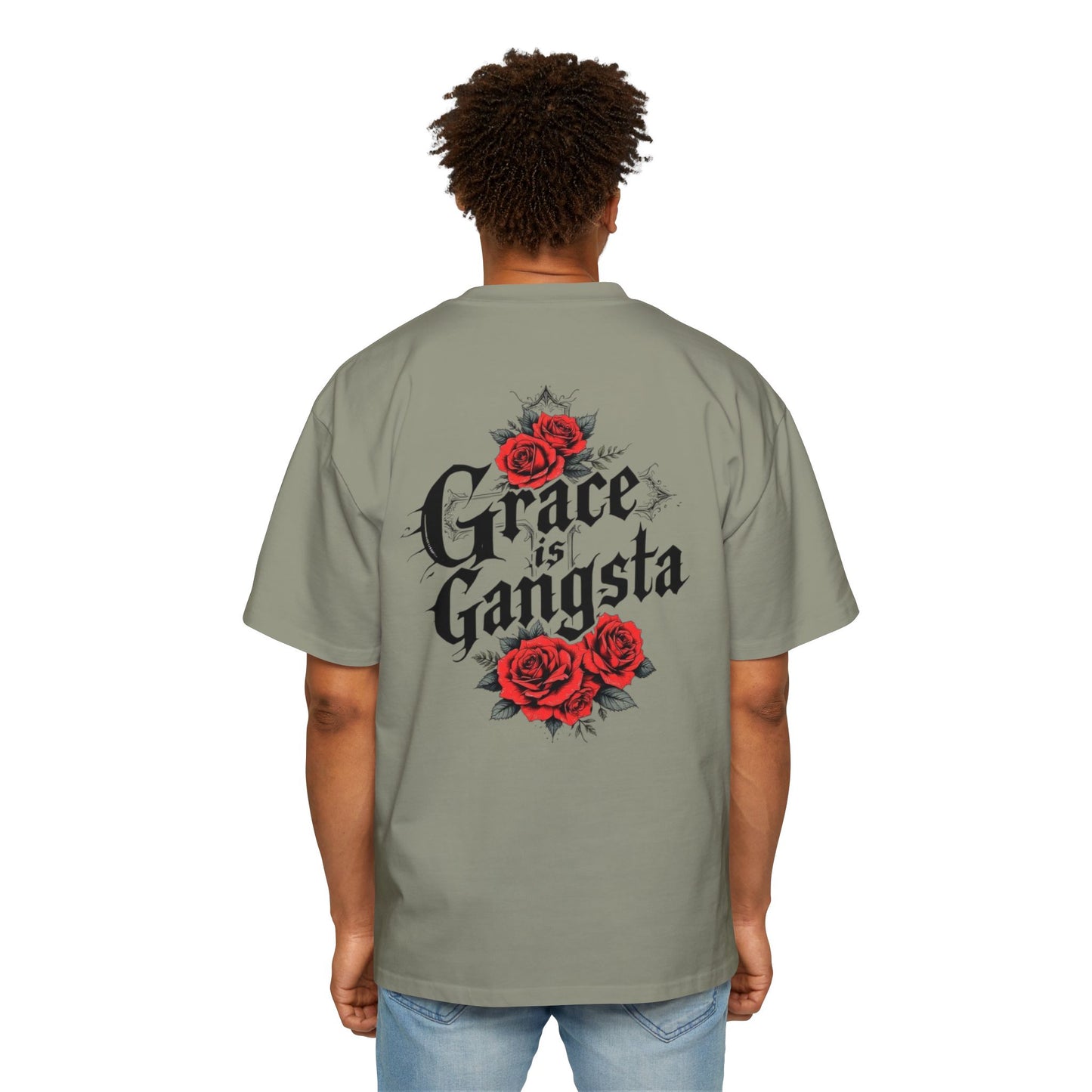 Oversized Tee - Grace is Gangsta Design