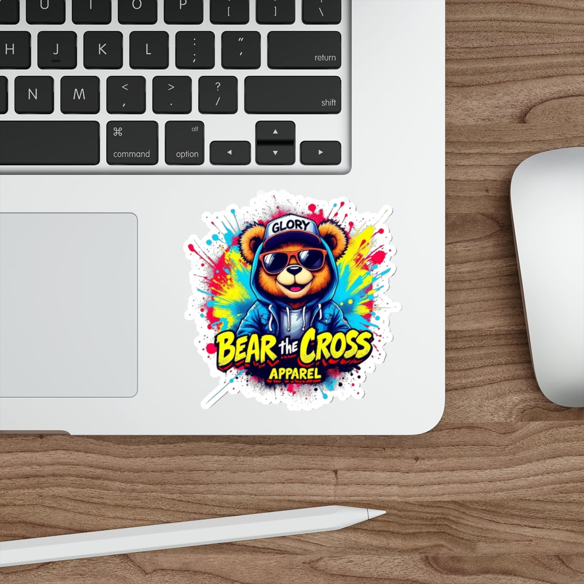 Bear the Cross Apparel Sticker