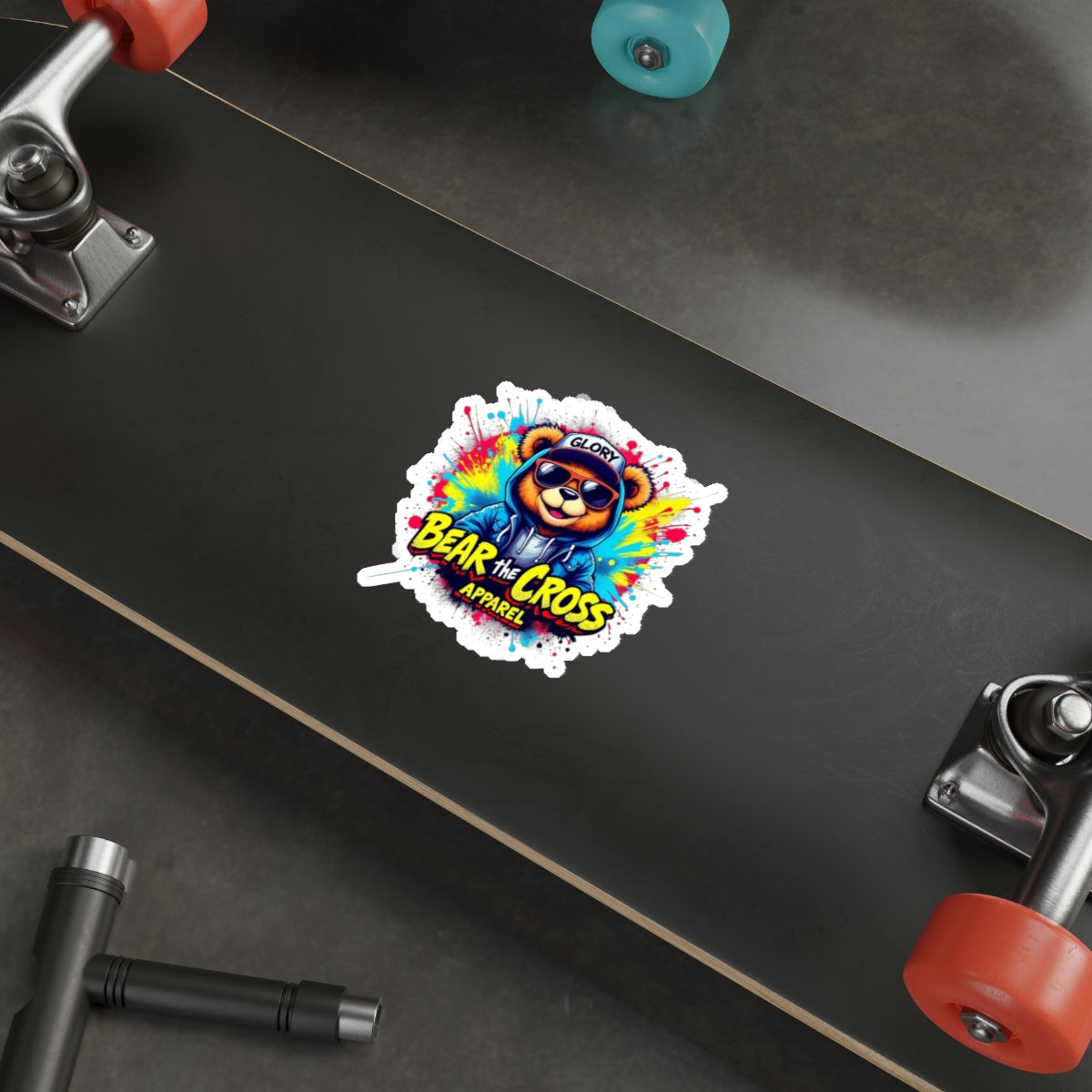 Bear the Cross Apparel Sticker
