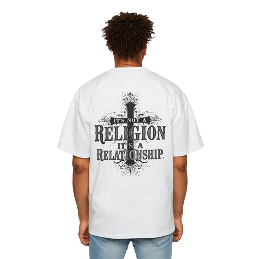 Oversized Tee - 'It's not a Religion it's a Relationship'