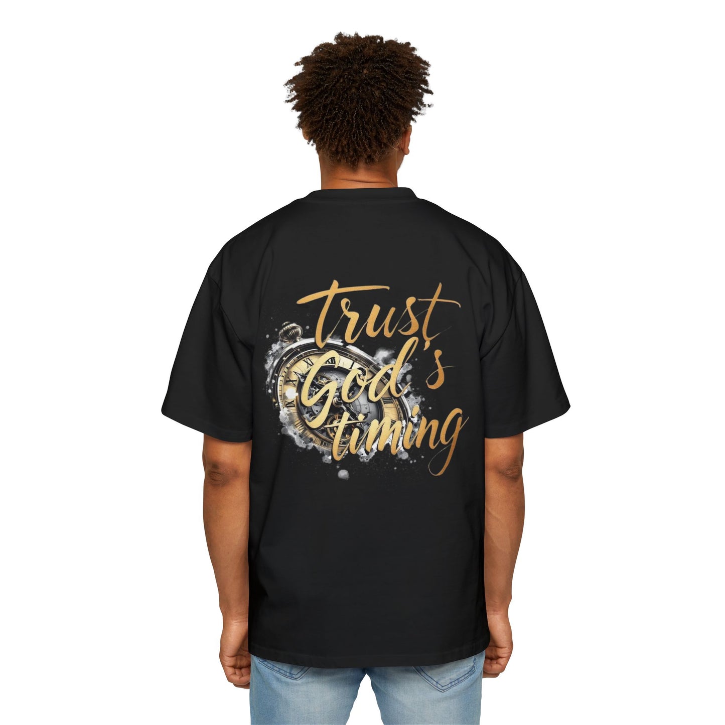 Oversized Tee Trust God's Timing Shirt