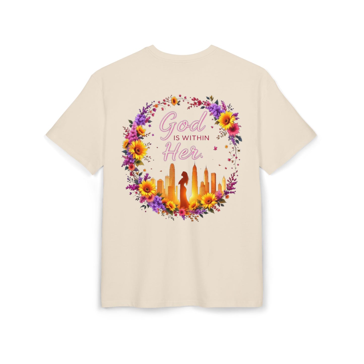 Oversize Tee God is within Her