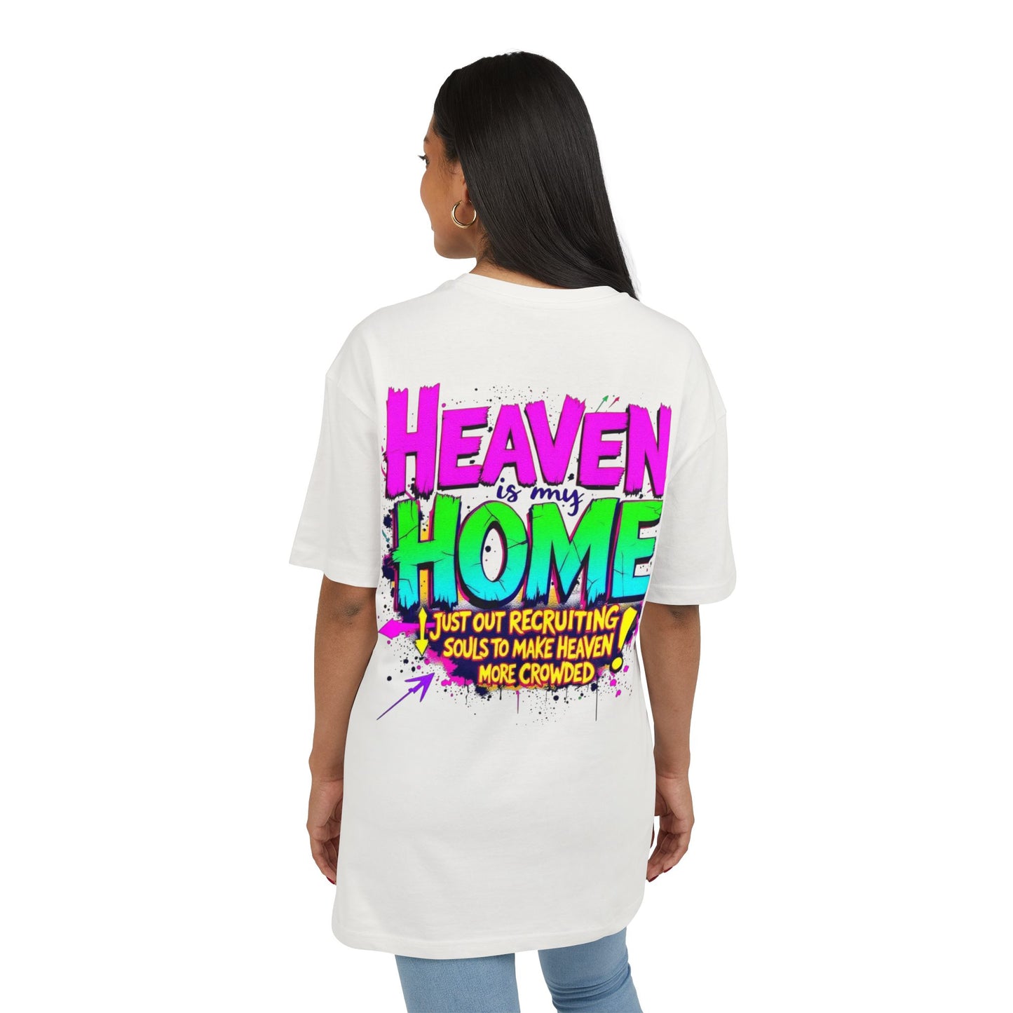 Oversize Tee Heaven is my Home Women's Shirt