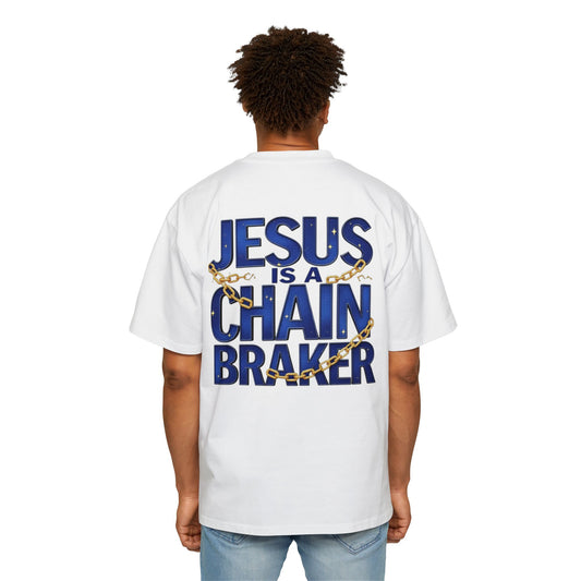 Oversized Tee - Jesus is a Chain Breaker Design