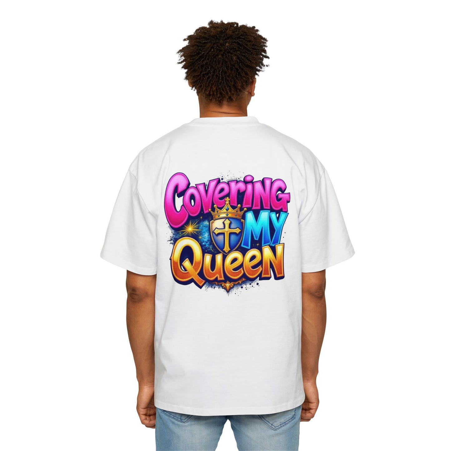 Oversized Tee - Covering My Queen Couple Collection