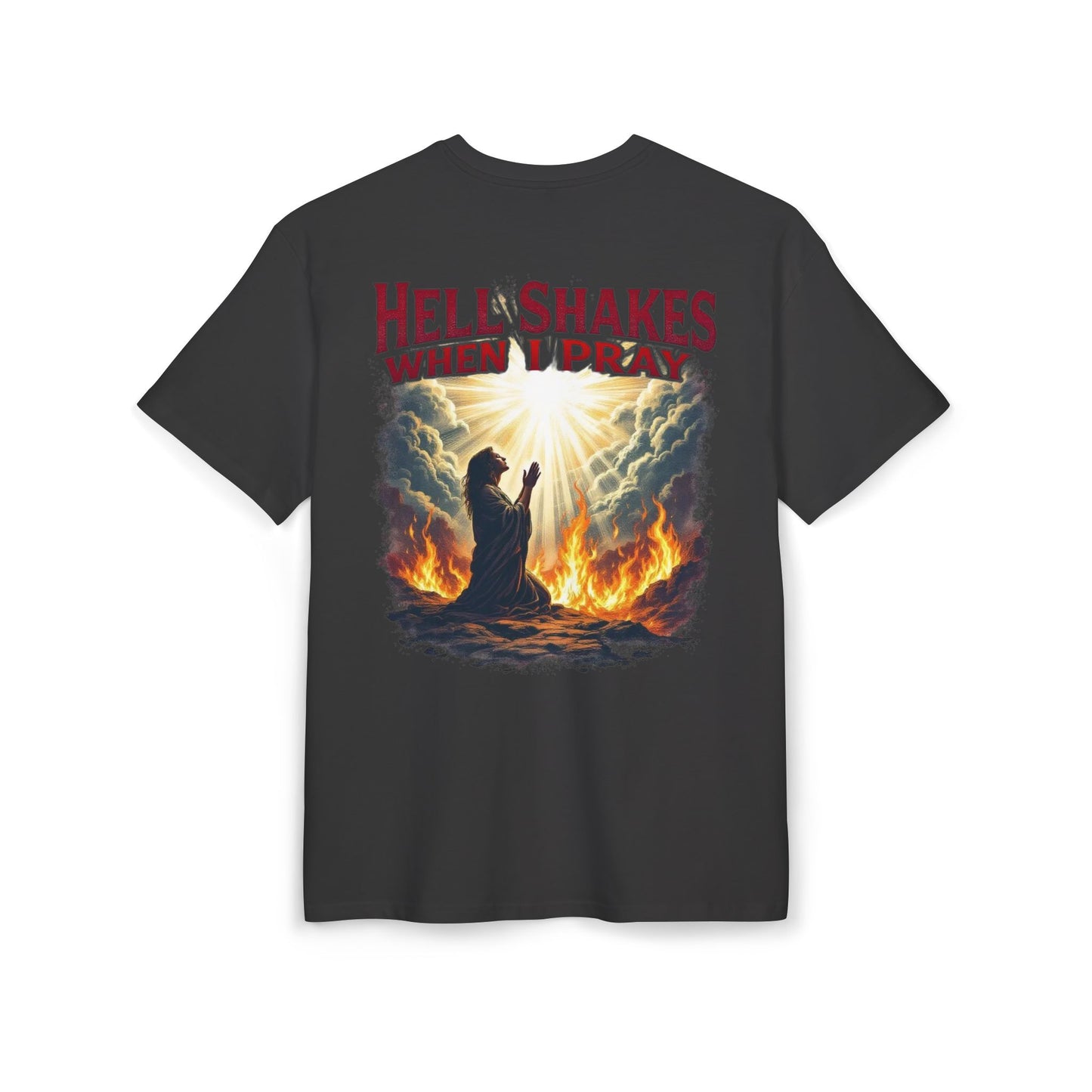 Oversize Tee - Hell Shakes when I Pray - Edgy Women's Shirt