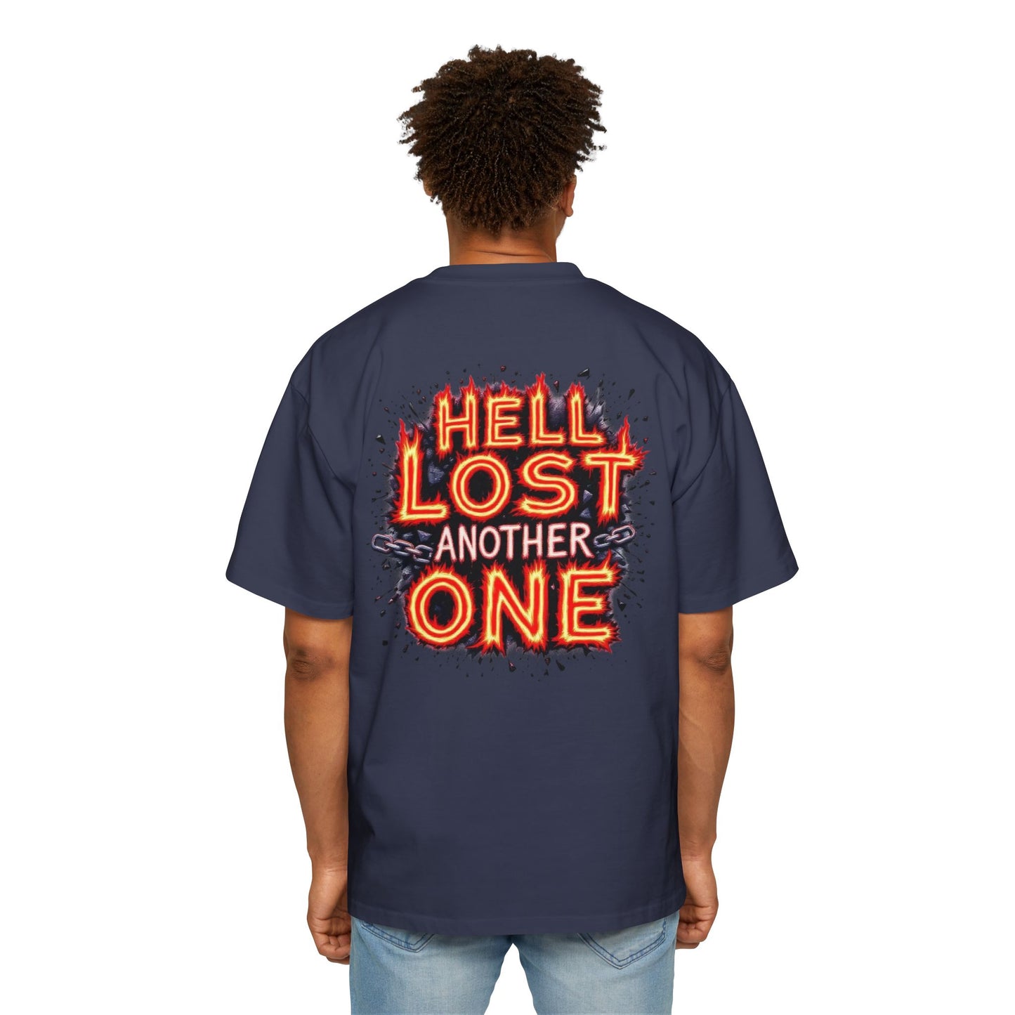 T-Shirt Hell Lost Another One Men's Heavy Oversized Tee