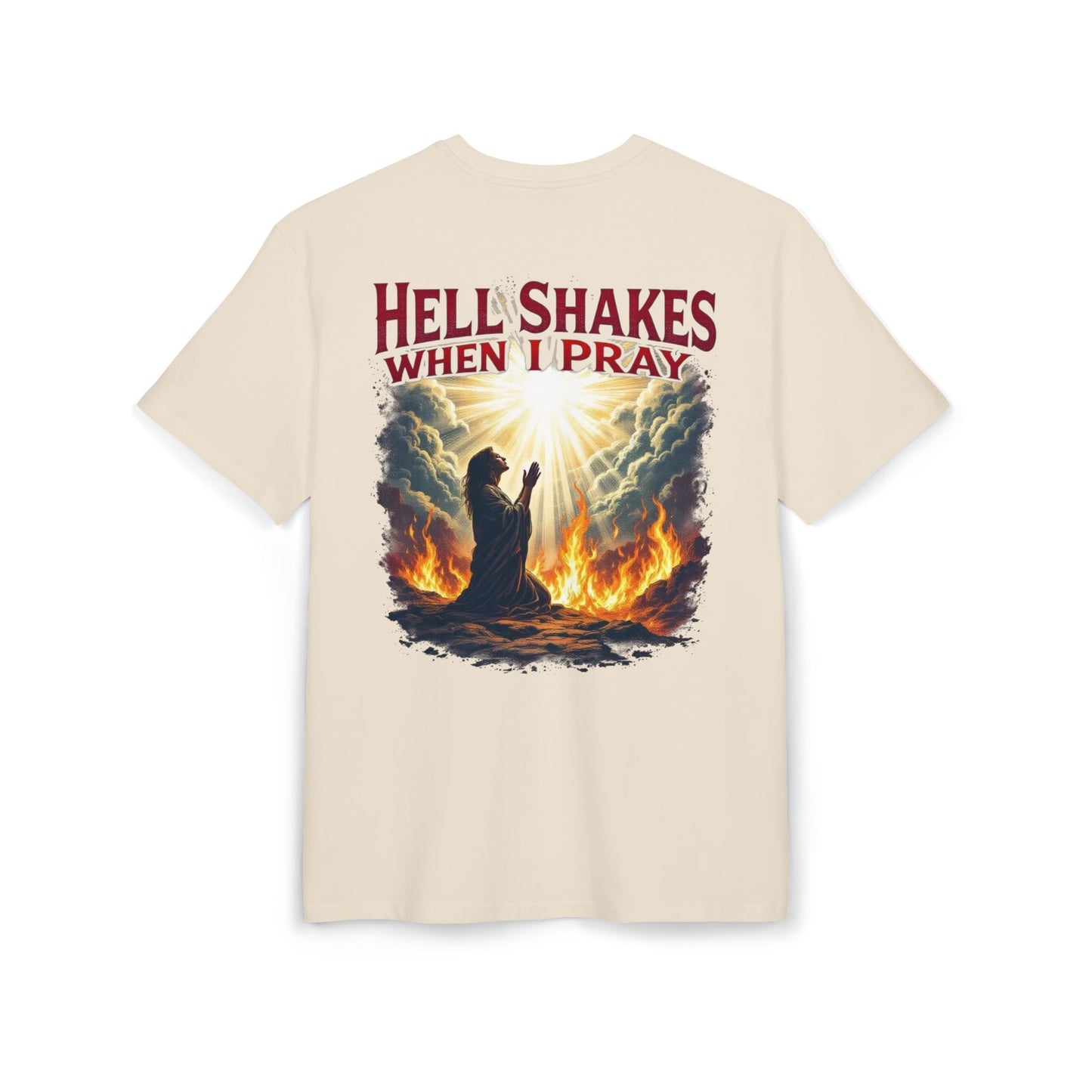 Oversize Tee - Hell Shakes when I Pray - Edgy Women's Shirt