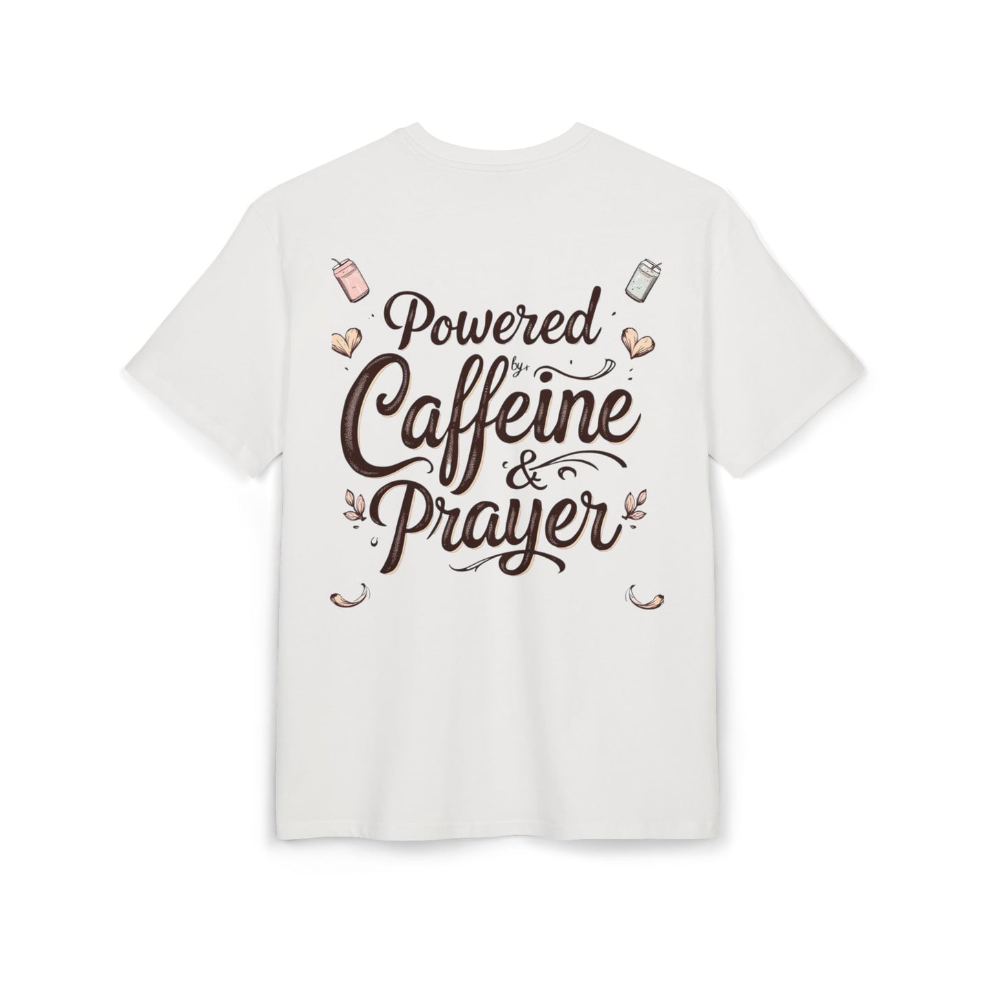 Oversize Tee - Powered by Caffeine & Prayer