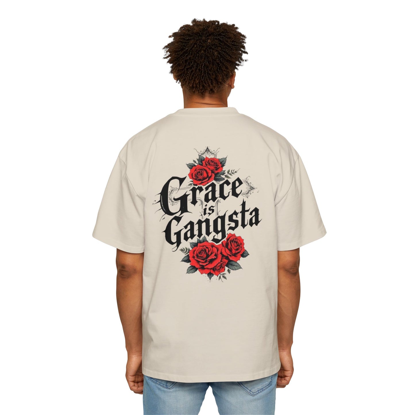 Oversized Tee - Grace is Gangsta Design