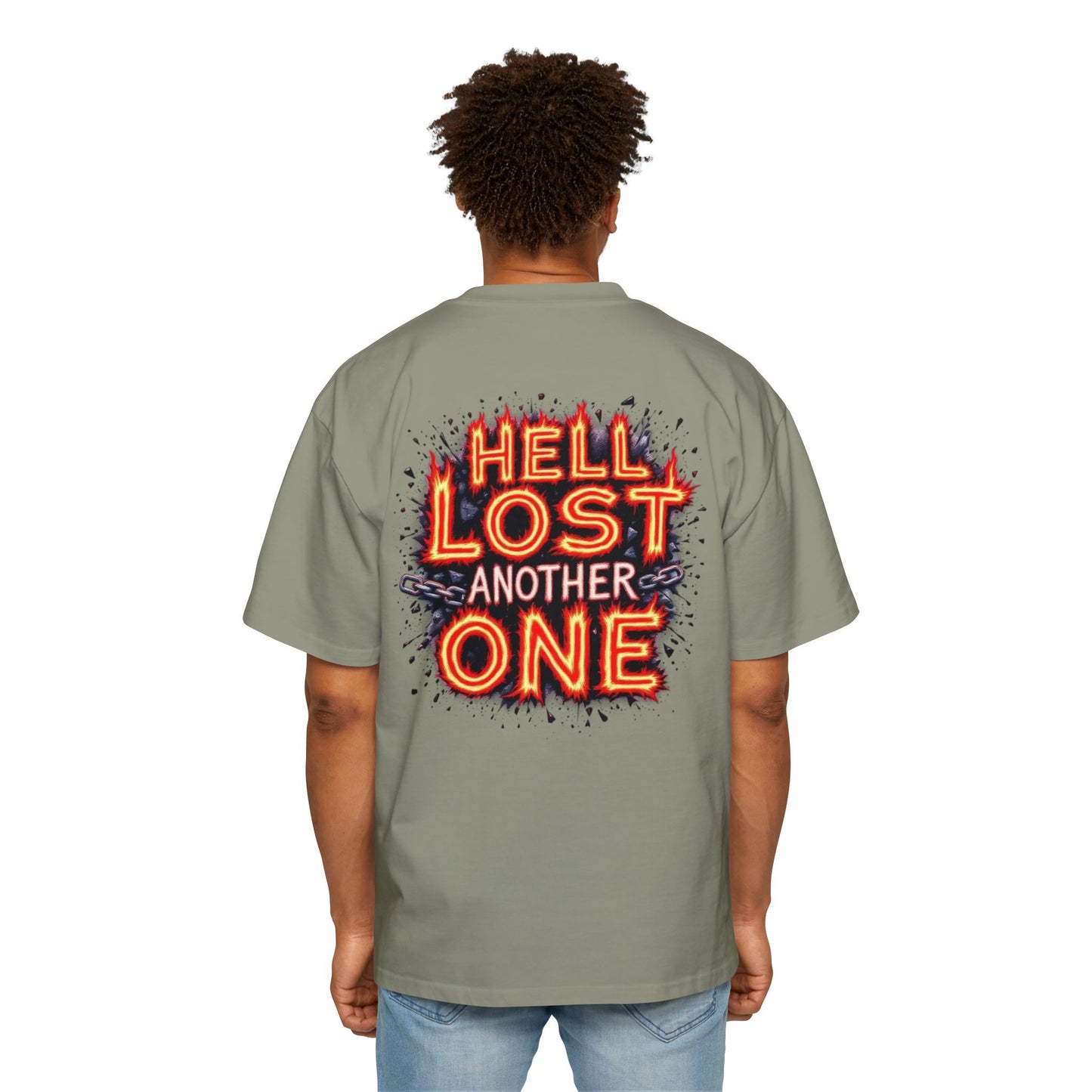 T-Shirt Hell Lost Another One Men's Heavy Oversized Tee