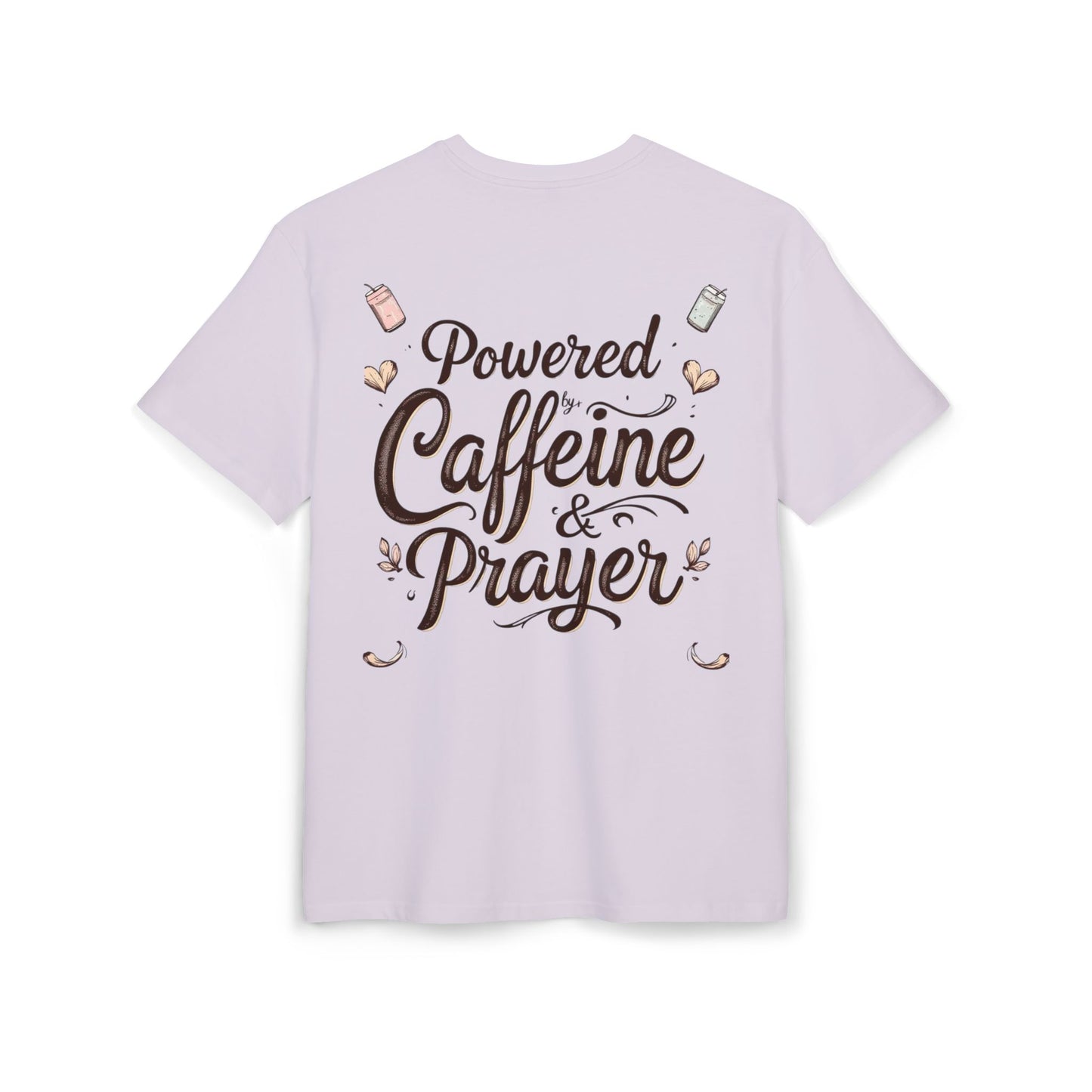 Oversize Tee - Powered by Caffeine & Prayer