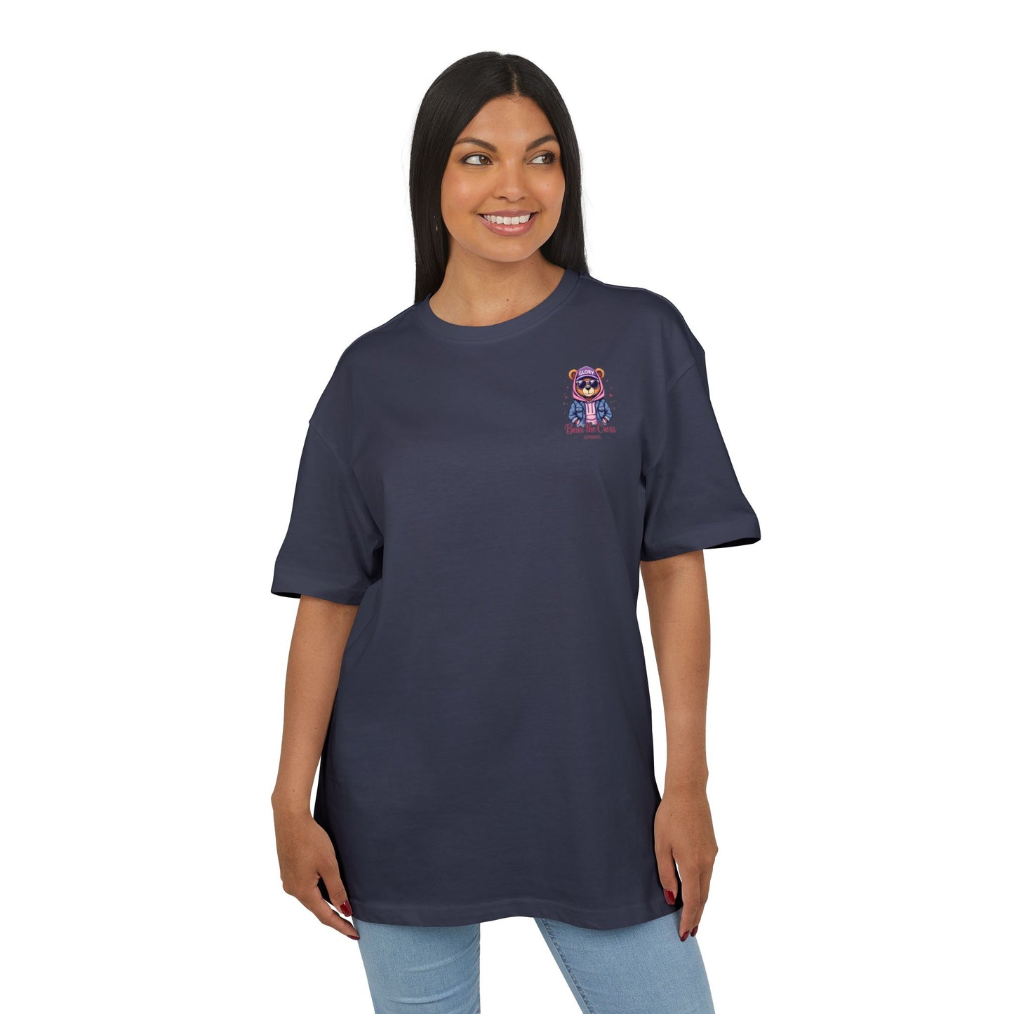 Women's Oversize Tee Faith Moves Mountains