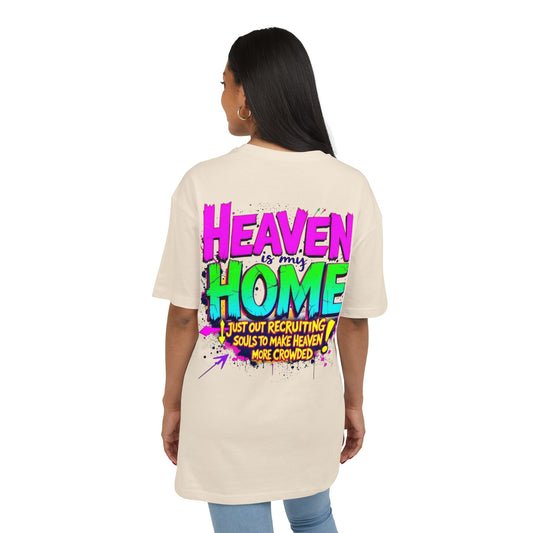 Oversize Tee Heaven is my Home Women's Shirt