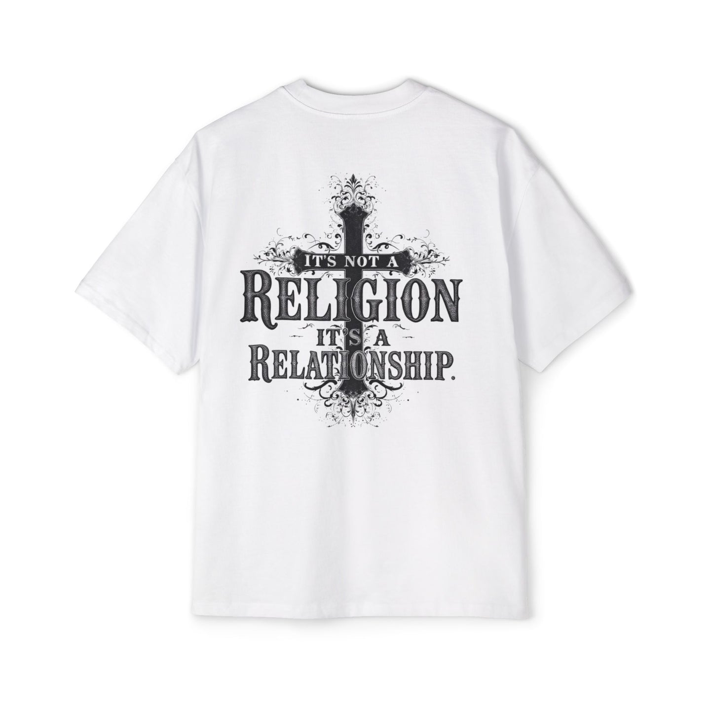 Oversized Tee - 'It's not a Religion it's a Relationship'