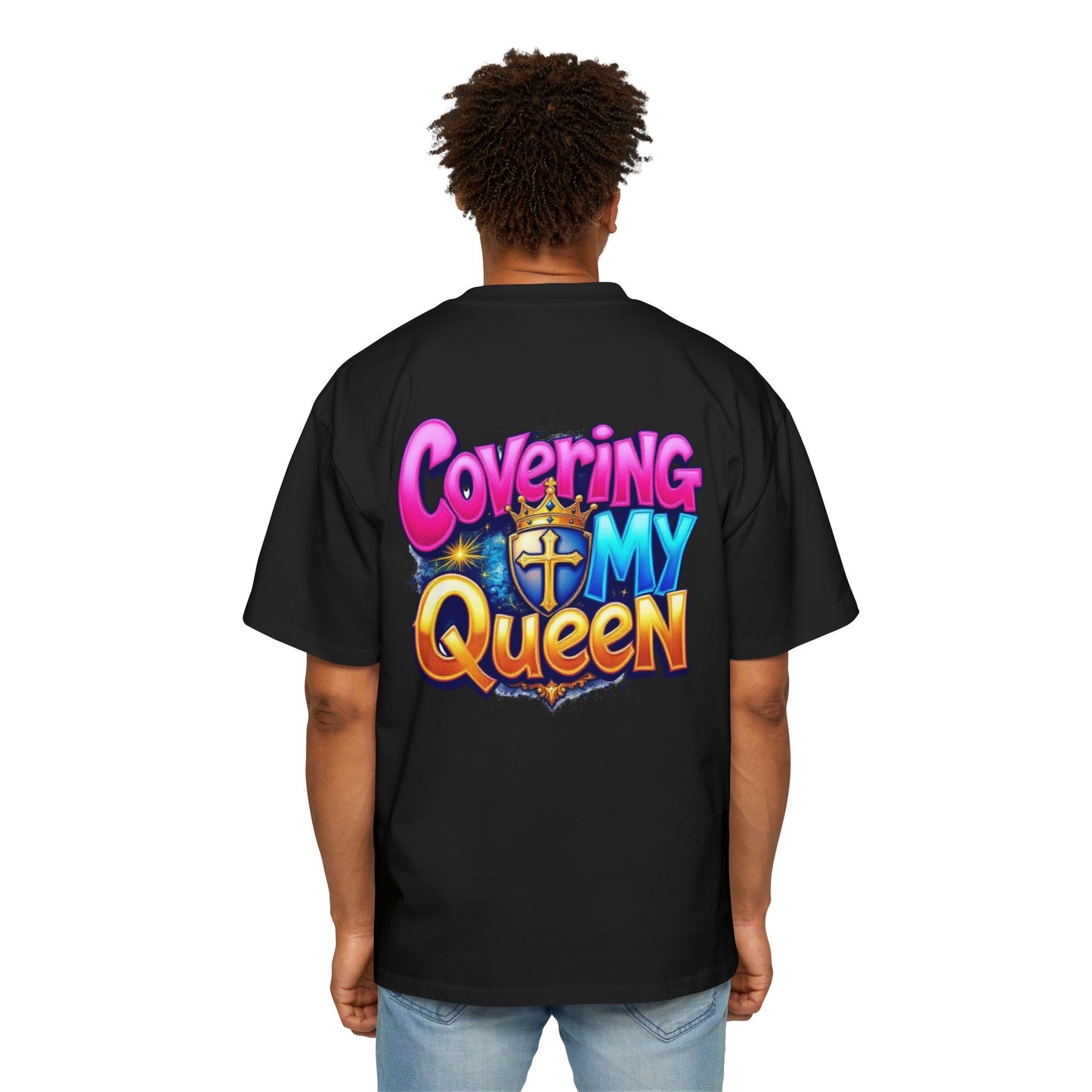Oversized Tee - Covering My Queen Couple Collection