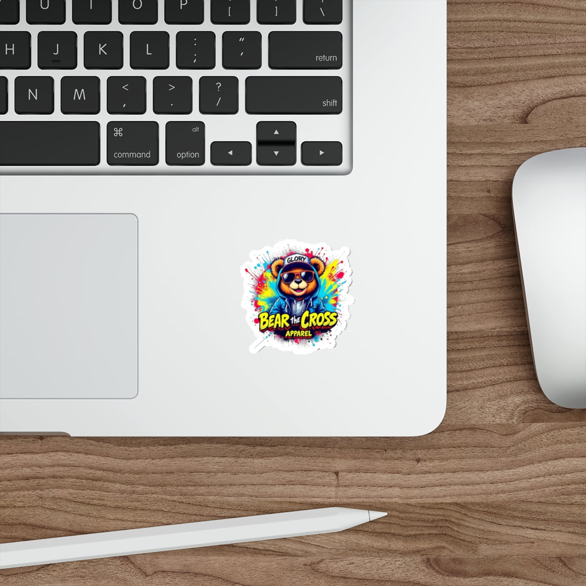 Bear the Cross Apparel Sticker