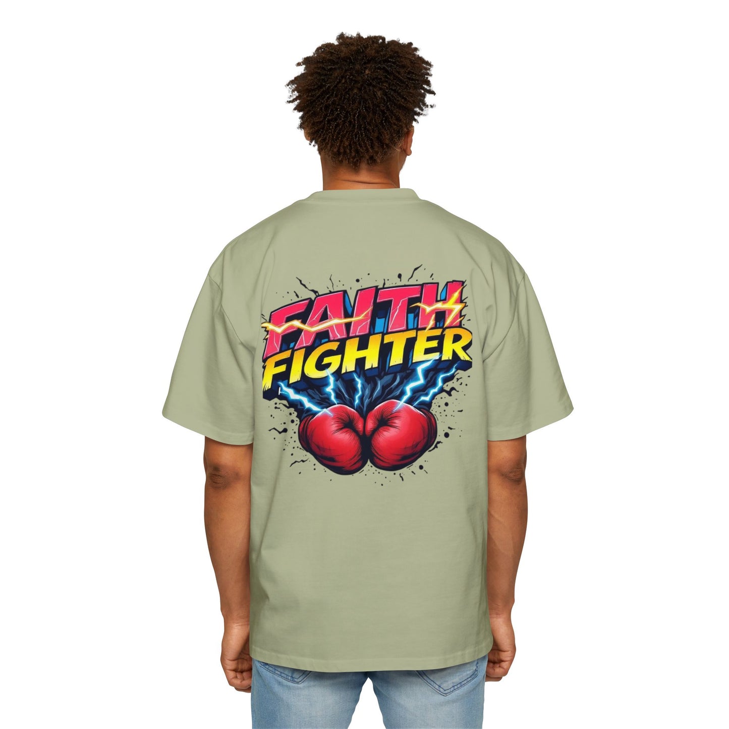 Oversized Tee Faith Fighter Men's Shirt