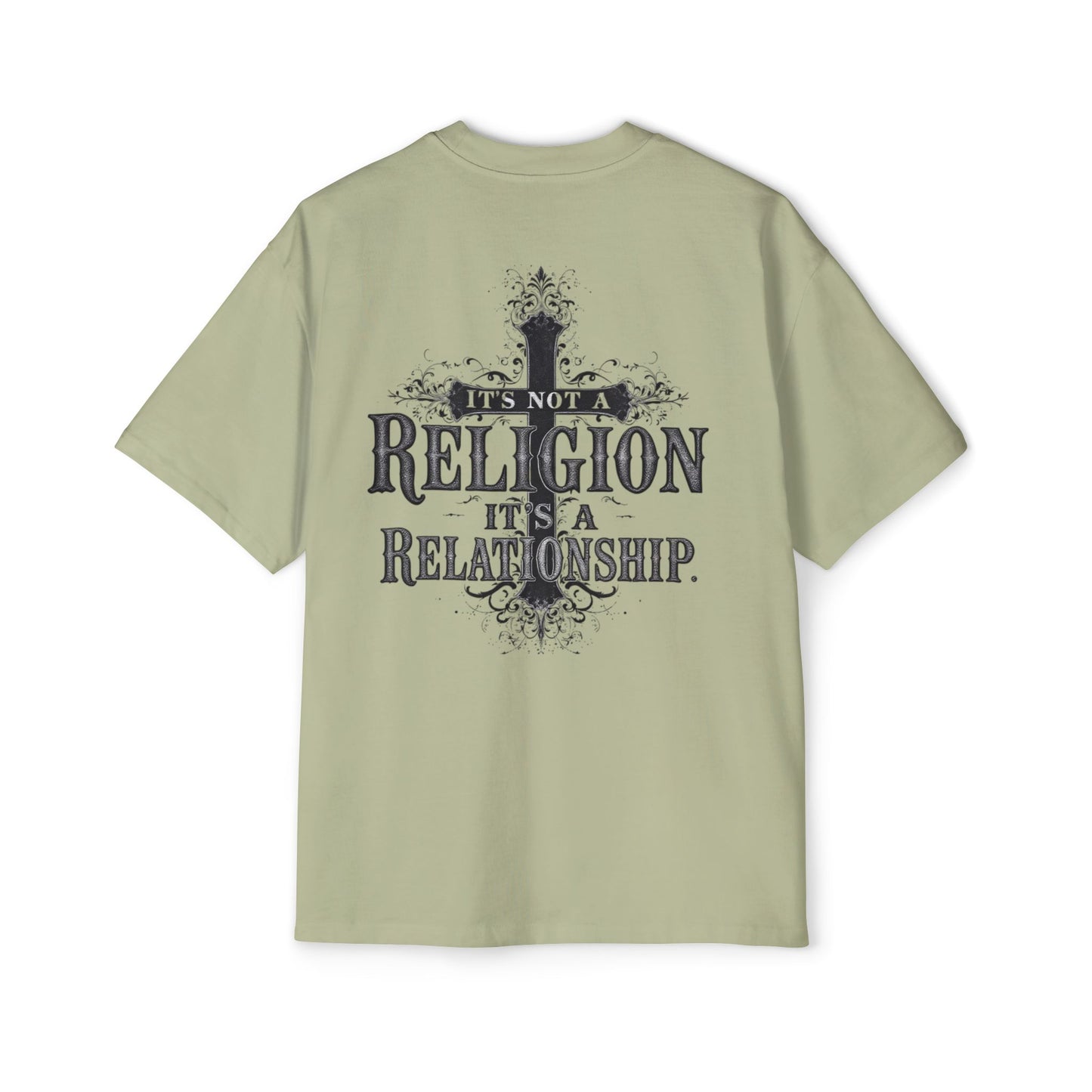 Oversized Tee - 'It's not a Religion it's a Relationship'