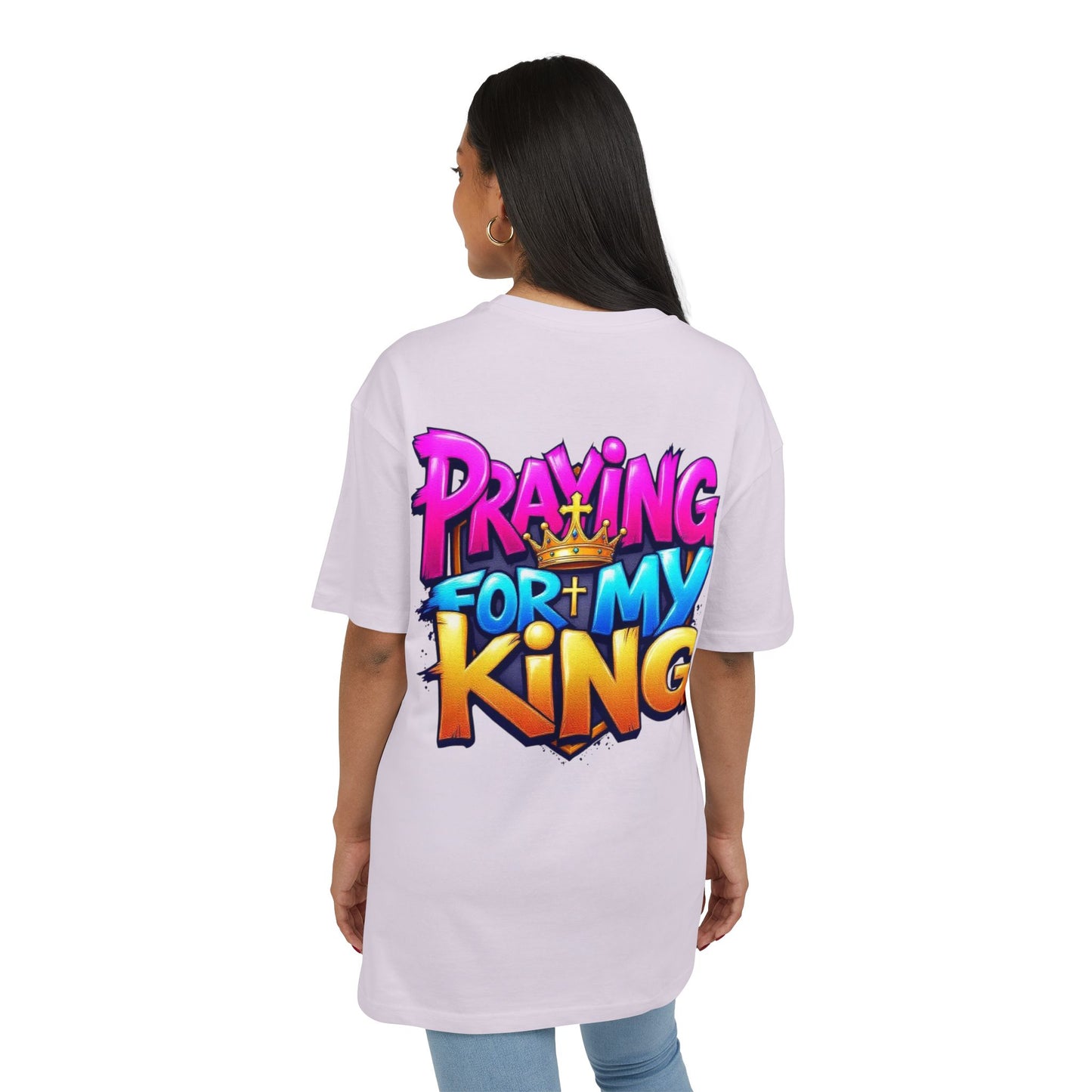 Couple Collection Praying for my King Women's Heavy Oversize Tee