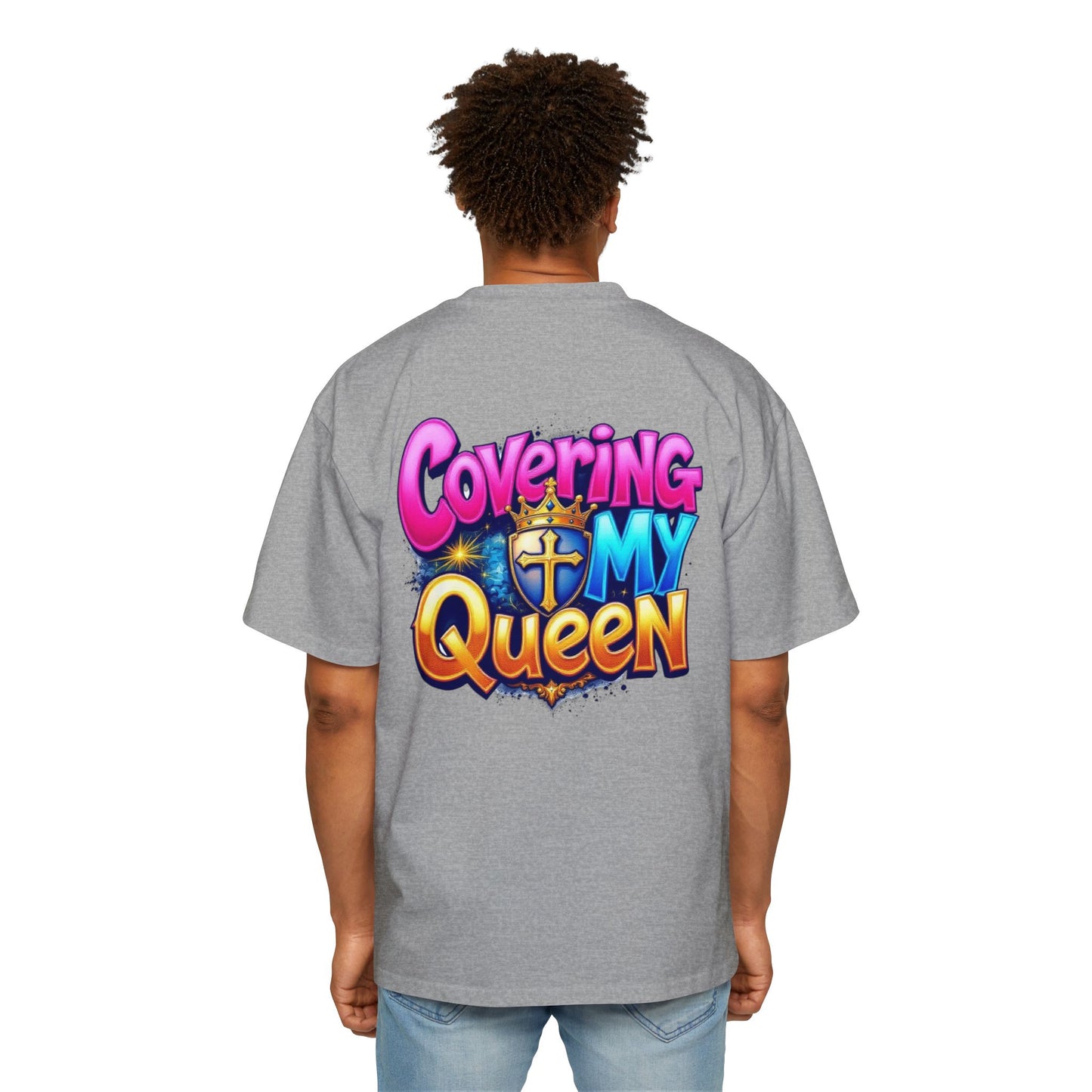 Oversized Tee - Covering My Queen Couple Collection